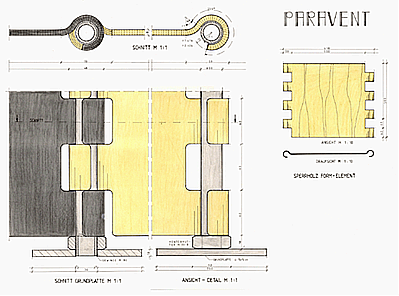 Technische Zeichnung (Paravent)